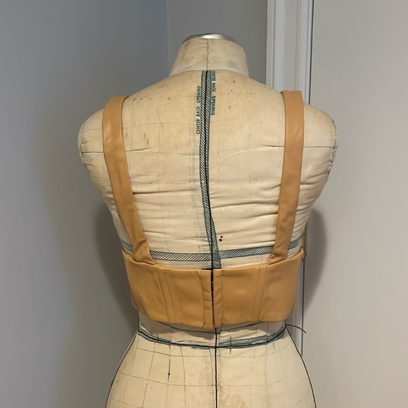 Zara Yellow Mustard Corset Size Medium - Picture 2 of 3